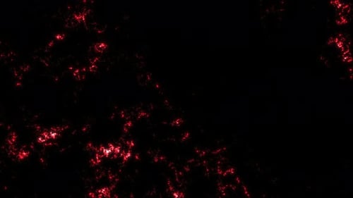 Glowing Red Energy Surface Loop Animation. Abstract Red Burning Texture. Electric Plasma Surface