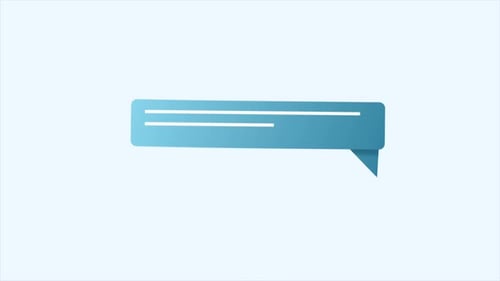 Modern Minimal Speech Bubble Text Animation