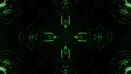 Dynamic green glowing pattern background for modern technology video
