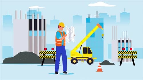 Engineers Working On Construction