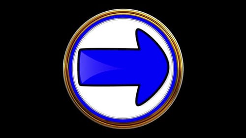 Right Arrow Icon 3D