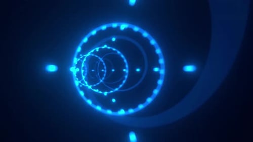 Futuristic Ring Tunnel VJ Loops - 4K