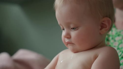 Closeup Of A Charming Infant