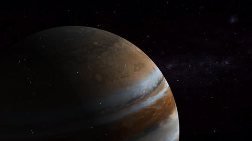 Rotating Gas Giant Planet in Deep Starry Space