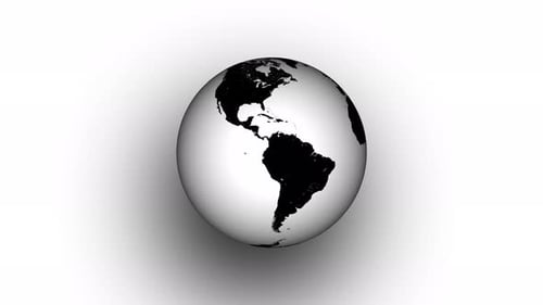 Modern Animated Earth Globe Rotation