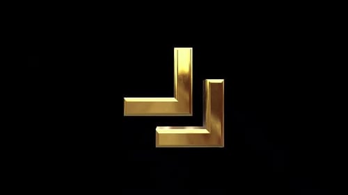 Arrows More Down Golden Icon