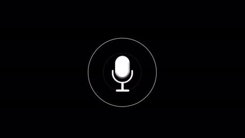 Audio Spectrum Animation Stock Video Background Podcast Artificial Voice or Speech Voice Recognition