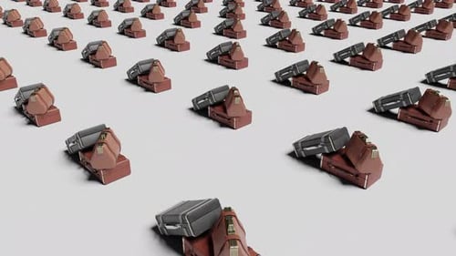 Fundo cíclico de malas | UHD | 60fps