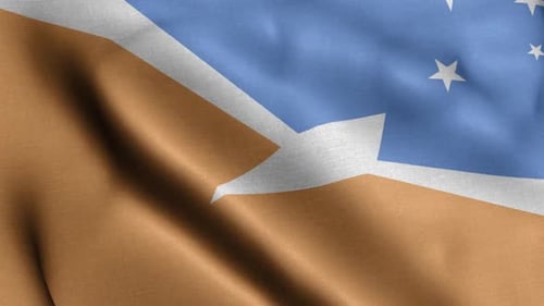 Waving Flag Animation with Geometric Design