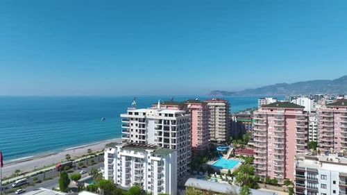 Aerial View Luxury Seaside Living at a Residential Complex on the First Coastline