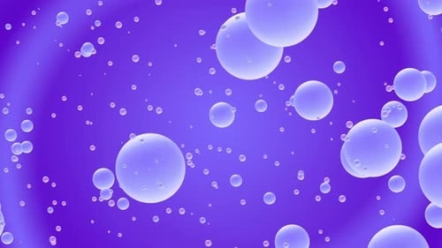 Plain 3D Sphere Balls Moving Background Loop - Blue Violet