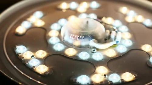 LED Lamp Macro Top View