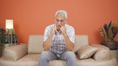 Un homme qui change d'humeur.
