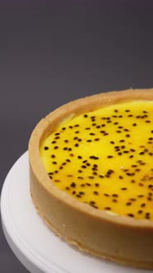 Round Sweet Cake with Icing