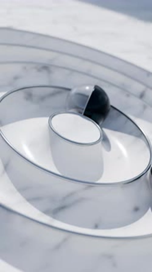 Looping Spheres 3D Satisfying Animation