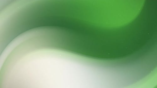 Flowing Abstract Background Animation Featuring Gradients Of Green And White