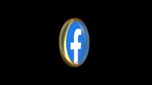 3D Facebook Logo Reveal for Follower Milestone