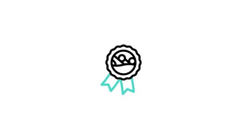Minimal Line Art Badge Icon Animation