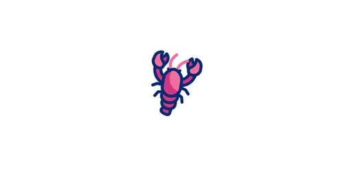 Animiertes Hummer-Symbol