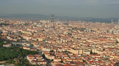High Angle View of Residences Buildings in Istanbul City