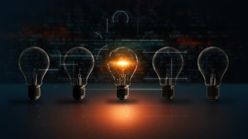 Futuristic Idea Generation: Light Bulbs Connected by Digital Network