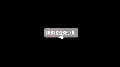 Animated Subscribe Button Click and Notification Bell Icon
