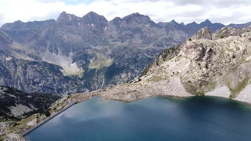 Brazato Lake (Embalse Ibon de Brazato) at the Spanish Pyrenees at Panticosa, Huesca, Aragon, Spain -