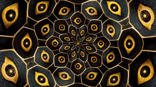 Fractal Gold Eye Tessellation