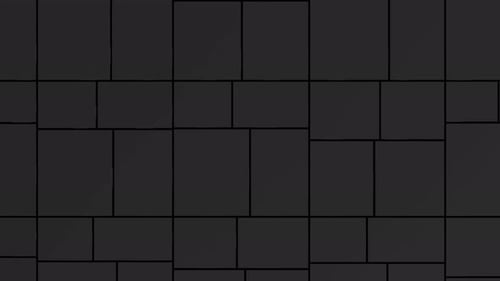 Abstract Background with Black Moving Cubic Surface