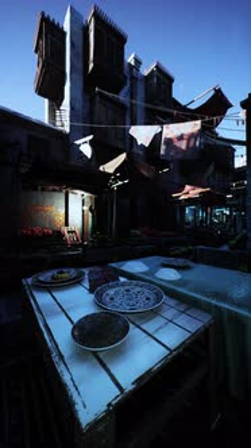 Middle Eastern Market Street Time-Lapse Background