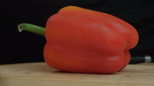 View Of Bell Peppers On The Table