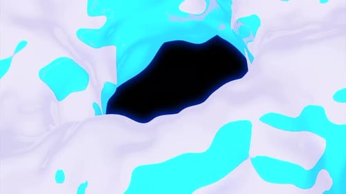 Moving Abstract Liquid with Wavy Ripples