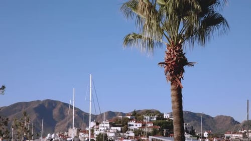 Marina With Yachts In Marmaris