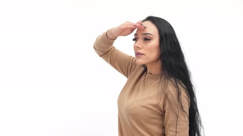 Woman Looking Far Away