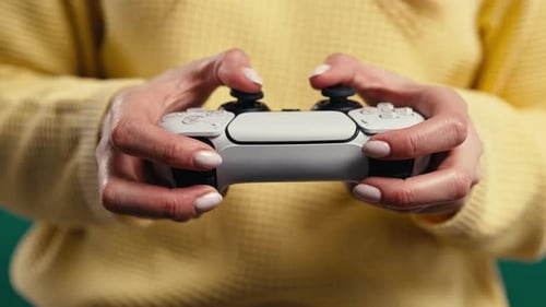 Close Up of Game Controller Being Held