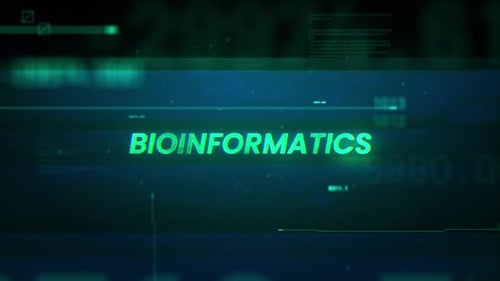 Mot bioinformatique sur la technologie d'erreur de bruit, problème de bruit, arrière-plan de données futuriste