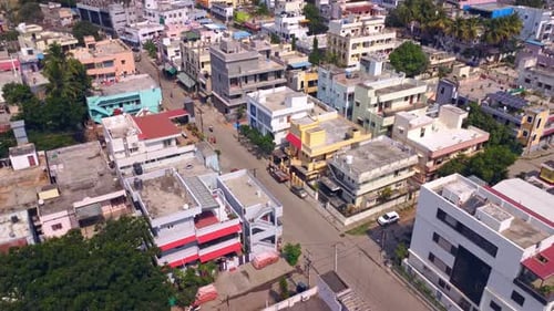 Hyderabad City Aerial View 4k