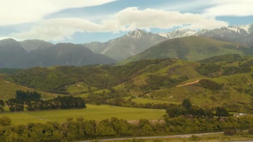 folhas, estrada, madeira, rodovia, tráfego, viagem, árvore, drone, rota, sinuoso, planta, estrada, outono,