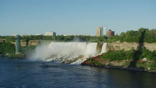Niagara River with the American Falls