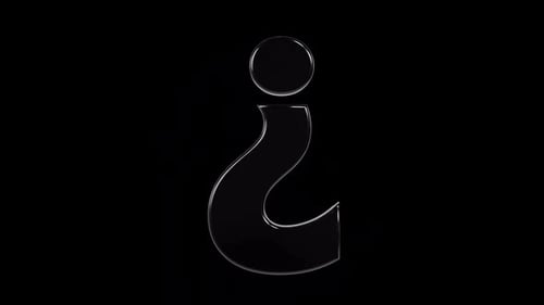 Rotating Black Question Mark Loop