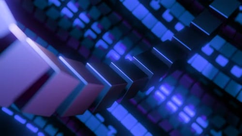 Hintergrund bewegter 3D-Würfel