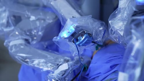 Robotic Surgery System Performing Operation