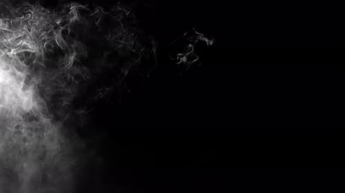 Realistic White Smoke Fog Transition Overlay