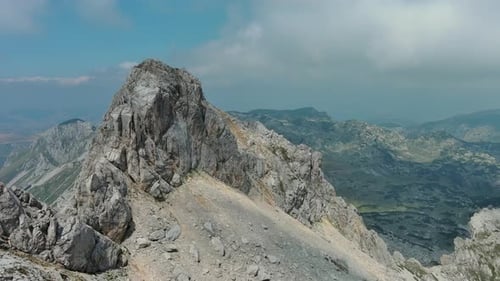 Paysage aérien de la montagne de Durmitor