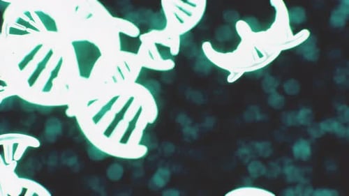 DNA Gene Helix Spiral Molecule Structure