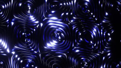 Shimmering Blue Abstract Liquid Surface Seamless Loop