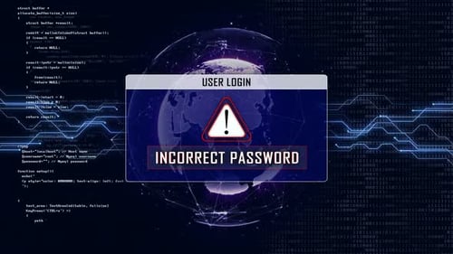 Incorrect Password Text and User Login Interface, Loop