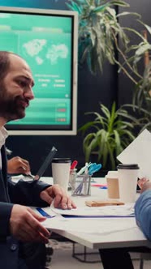 Marketing Team Working on Corporate Branding and Reputation Management Strategies