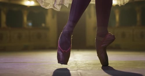 Close Up of Female Ballet Dancer