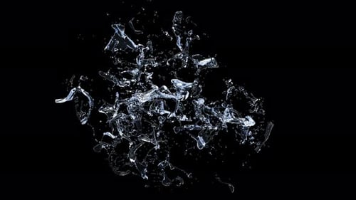 Realistic Water Splash Burst Transition Element